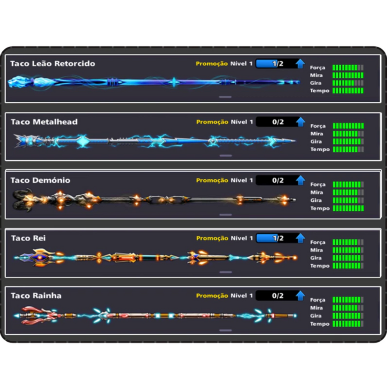 Premium Cues - 8 Ball Pool