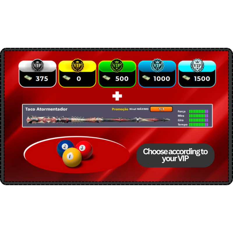 Tormenter Cue + Cash - 8 Ball Pool